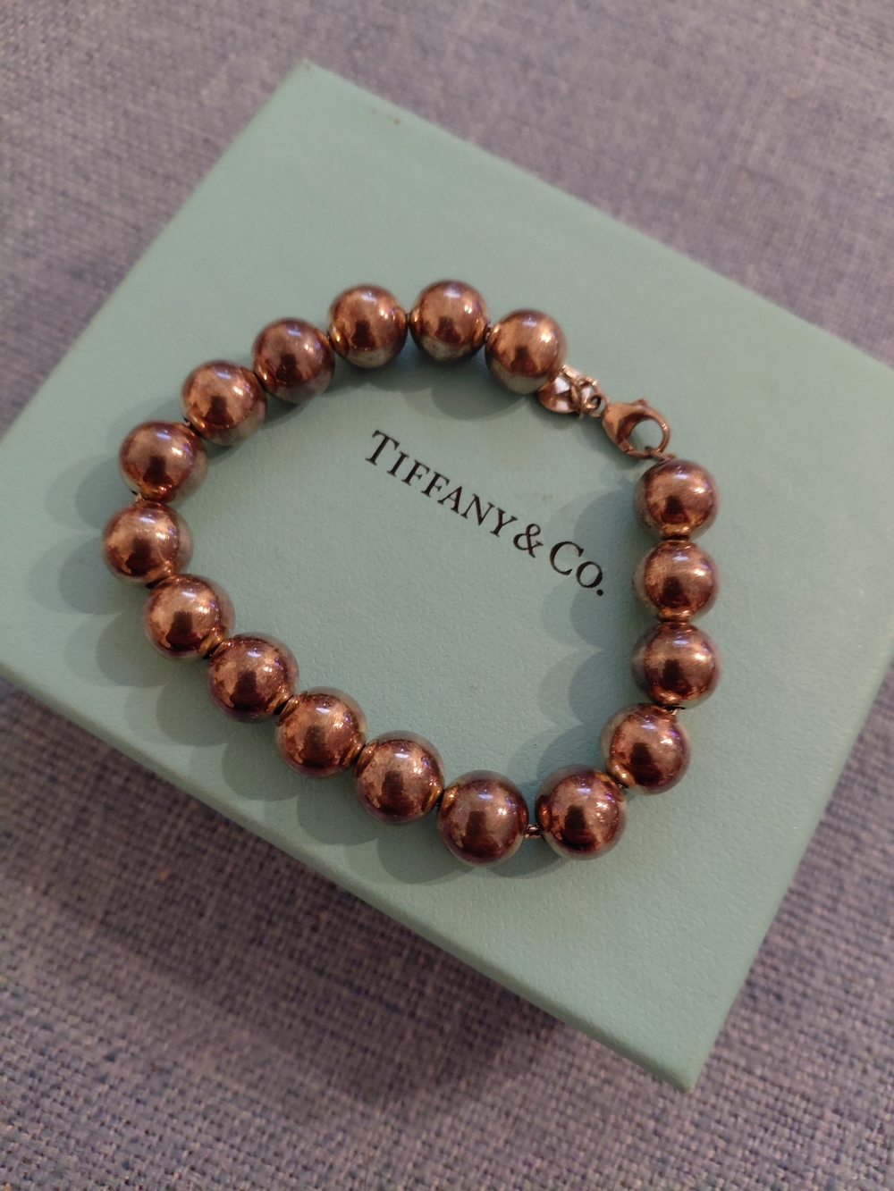 Tiffany & Co. Women's Sterling Silver Bead Bracelet - Silver